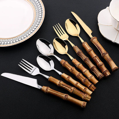 The Bamboo Boho Table Set - 16 Pieces