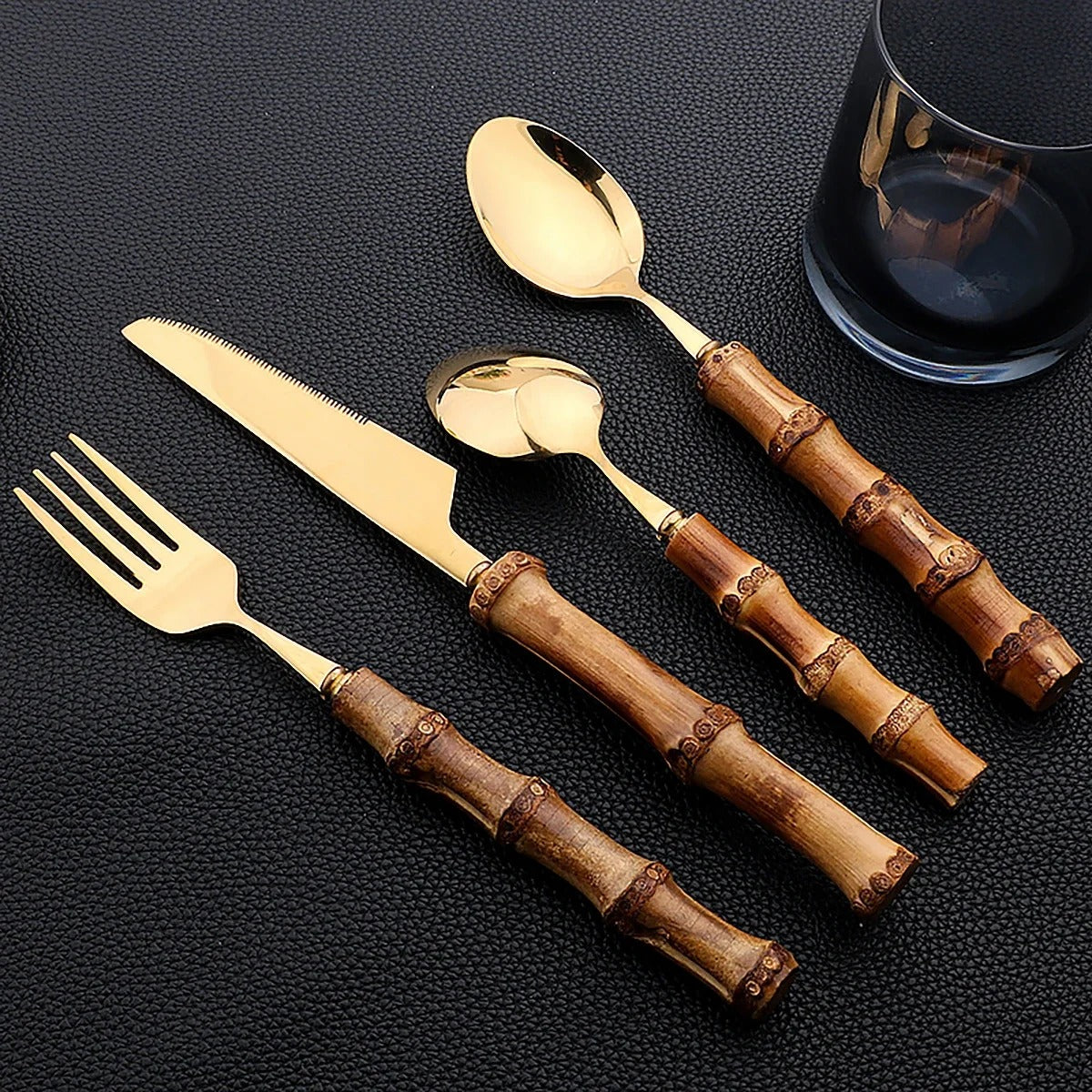 The Bamboo Boho Table Set - 16 Pieces